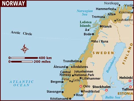 map of norway and surrounding countries. .com/maps/europe/norway/